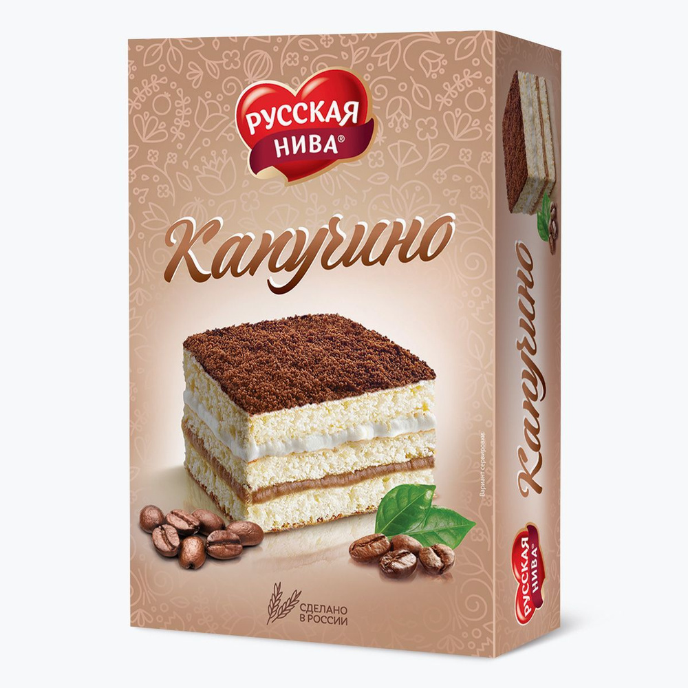 Торт бисквитный "Капучино" Русская Нива, 300 г - купить с доставкой по ...