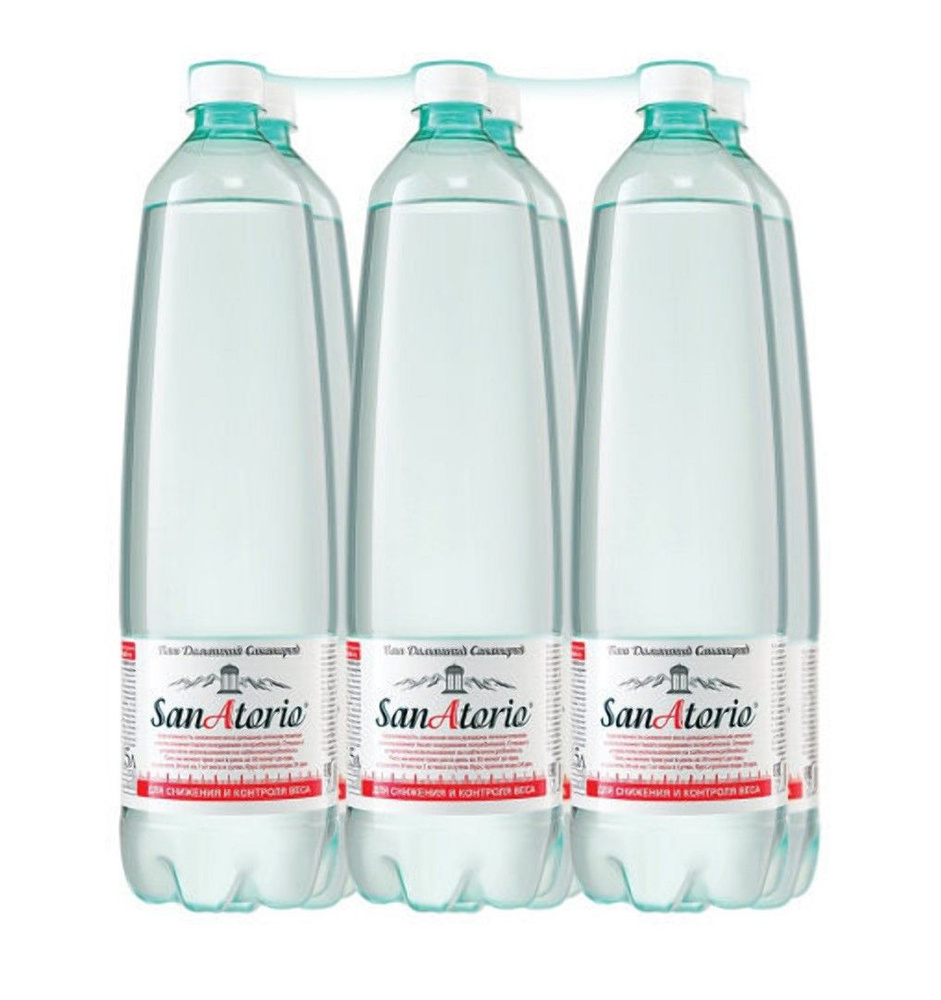 Вода газированная SanAtorio минеральная лечебно-столовая, 6 шт х 1,5 л  #1