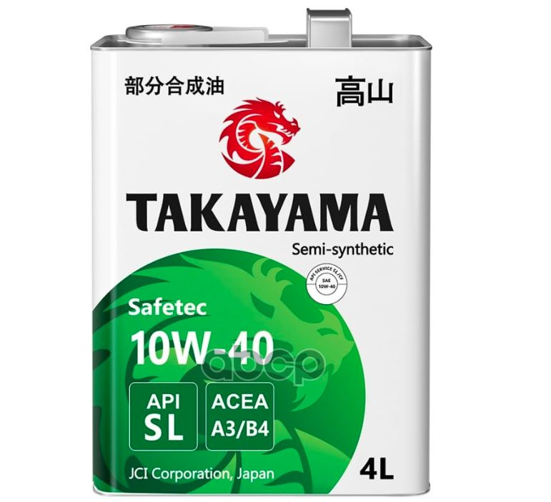 TAKAYAMA 10W-40 Масло моторное, Полусинтетическое, 4 л #1