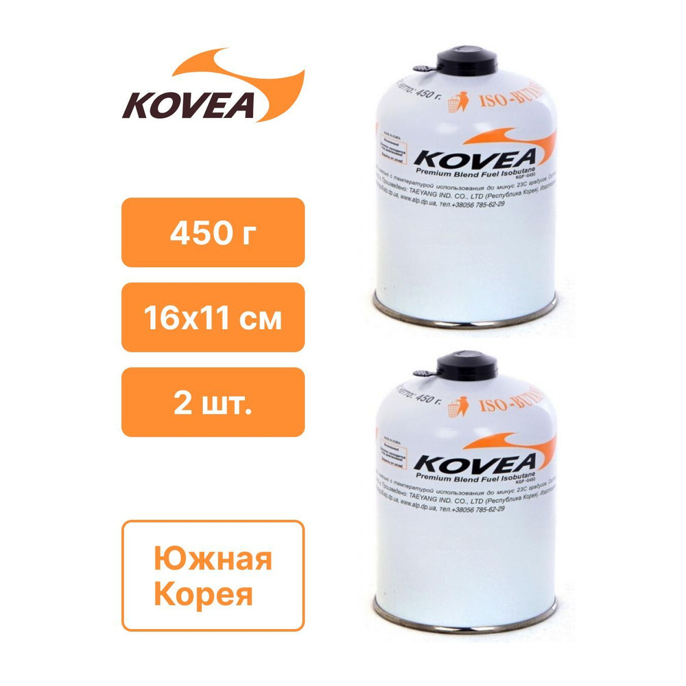 Картридж Kovea 450 резьбовой (2 шт.) #1