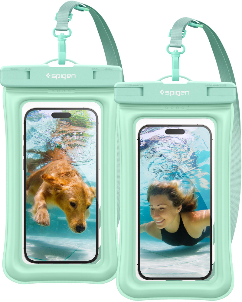 Водонепроницаемый чехол SPIGEN - Aqua Shield WaterProof Floating A610 - Зеленый - 2 шт - ACS06019  #1