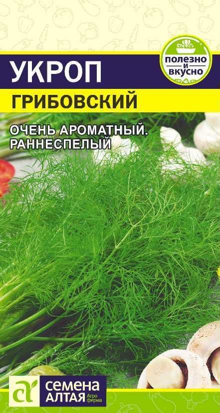 Укроп "Грибовский" семена Алтая для открытого грунта и теплиц, 2 гр  #1