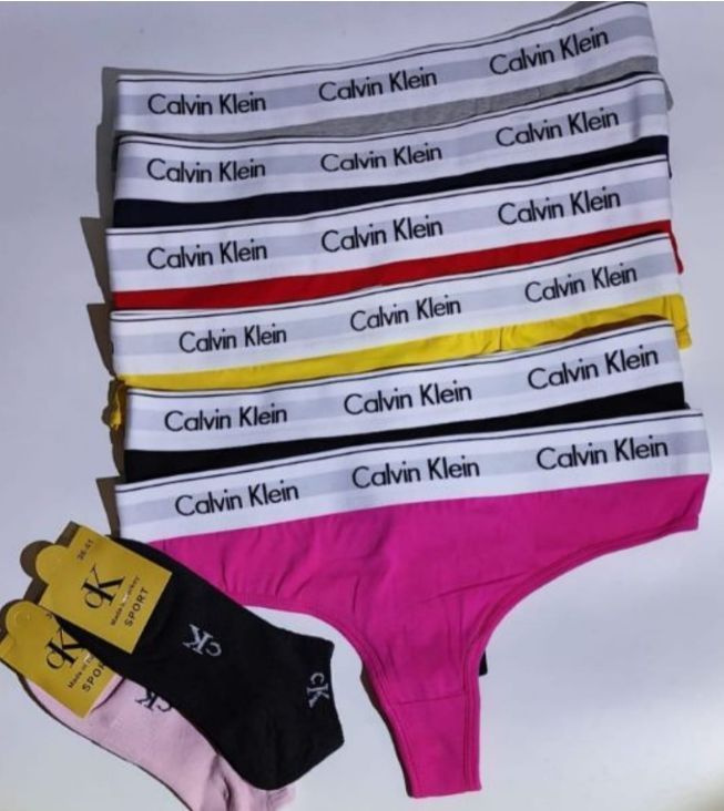 Комплект трусов стринги Calvin Klein, 6 шт - купить с доставкой по выгодным  ценам в интернет-магазине OZON (1264929596)