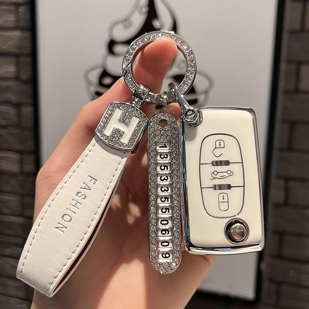 Чехол для детского ключа из ТПУ для Peugeot 107 207 307 308 407 607 ...