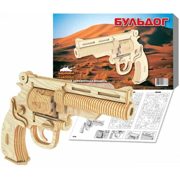 Сборная деревянная модель Чудо-Дерево Оружие "Пистолет Бульдог ...