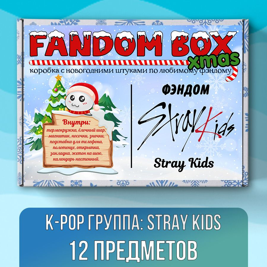 Новогодний подарочный набор Fandom Box xmas по корейской группе Stray Kids  - купить по выгодным ценам в интернет-магазине OZON (797235555)