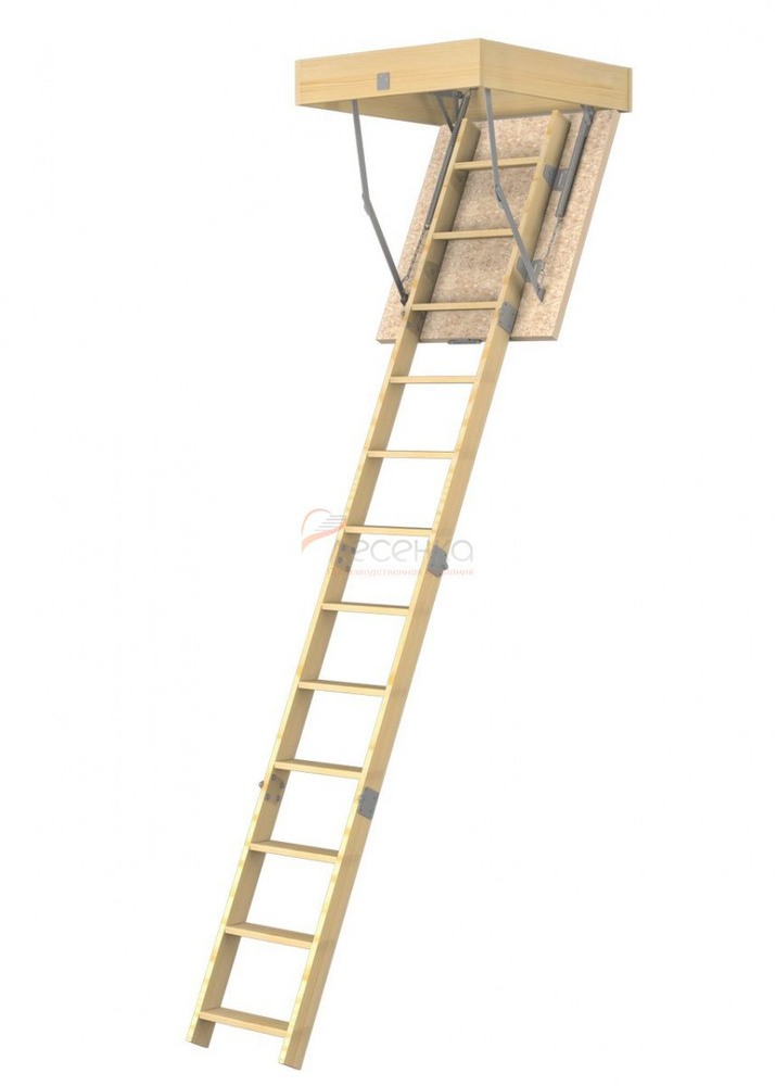 Деревянная чердачная лестница ЧЛ-16 700х800 #1