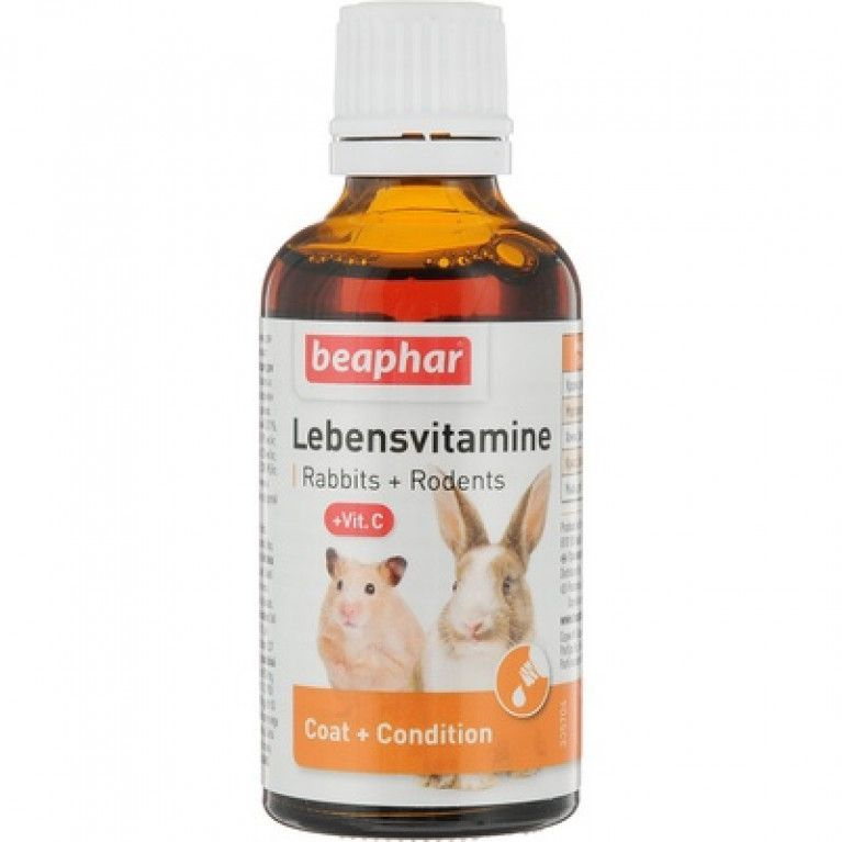 Кормовая добавка Витамины для грызунов "Lebensvitamine" 50мл Beaphar  #1