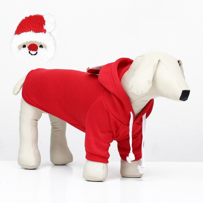 Костюм для животных "Дед Мороз", размер 2XL, красный #1
