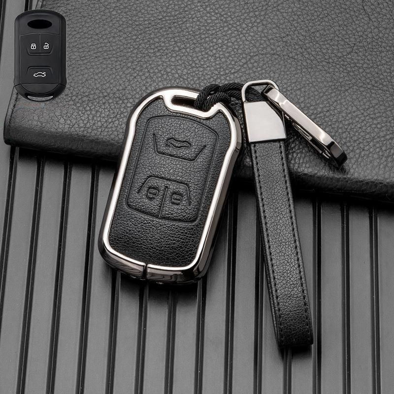 Кожаный Чехол Для Автомобильных Ключей С Пультом Дистанционного ...
