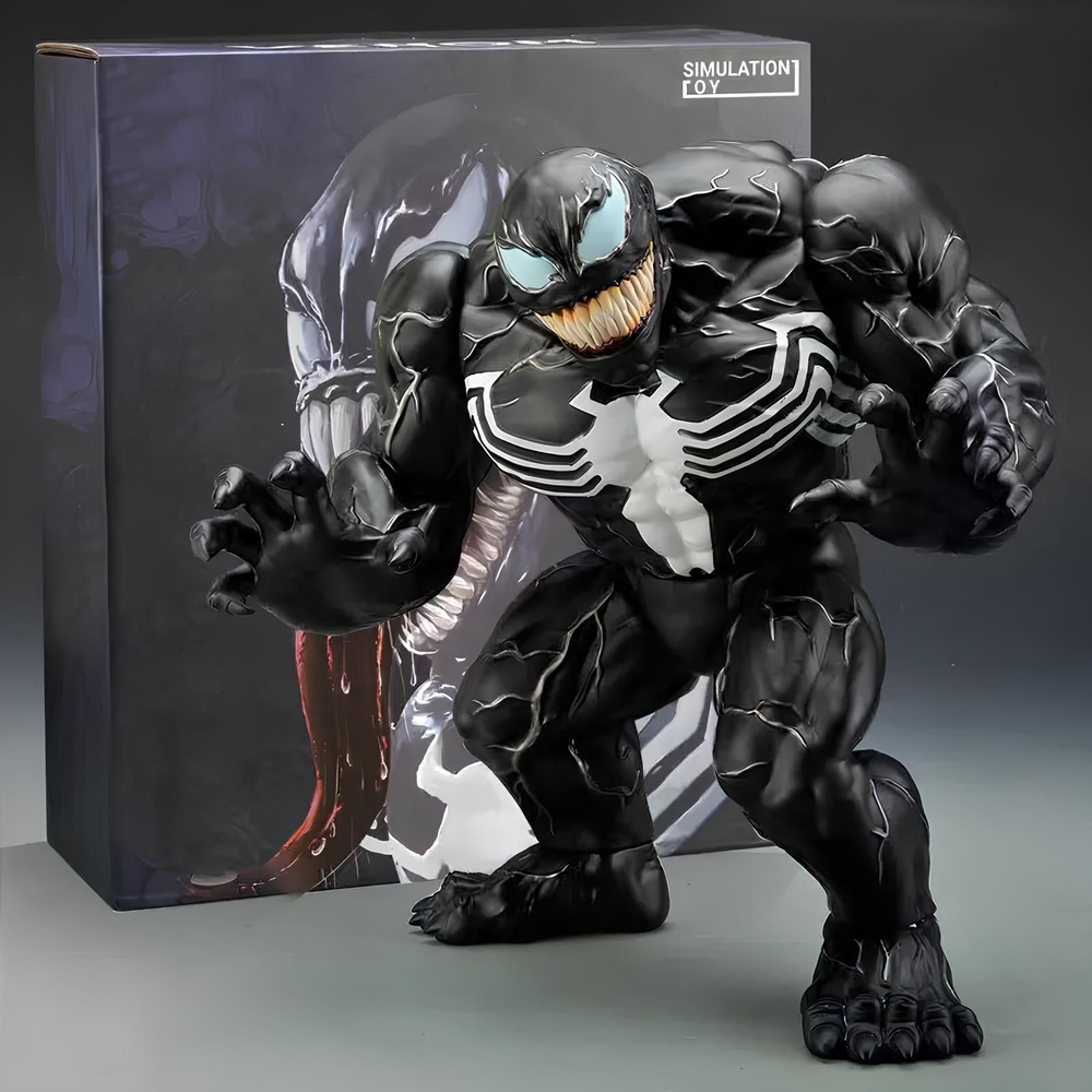 Фигурка Веном / Venom / съемные головы на магнитах (33см, 2000+ грамм) -  купить с доставкой по выгодным ценам в интернет-магазине OZON (806179216)