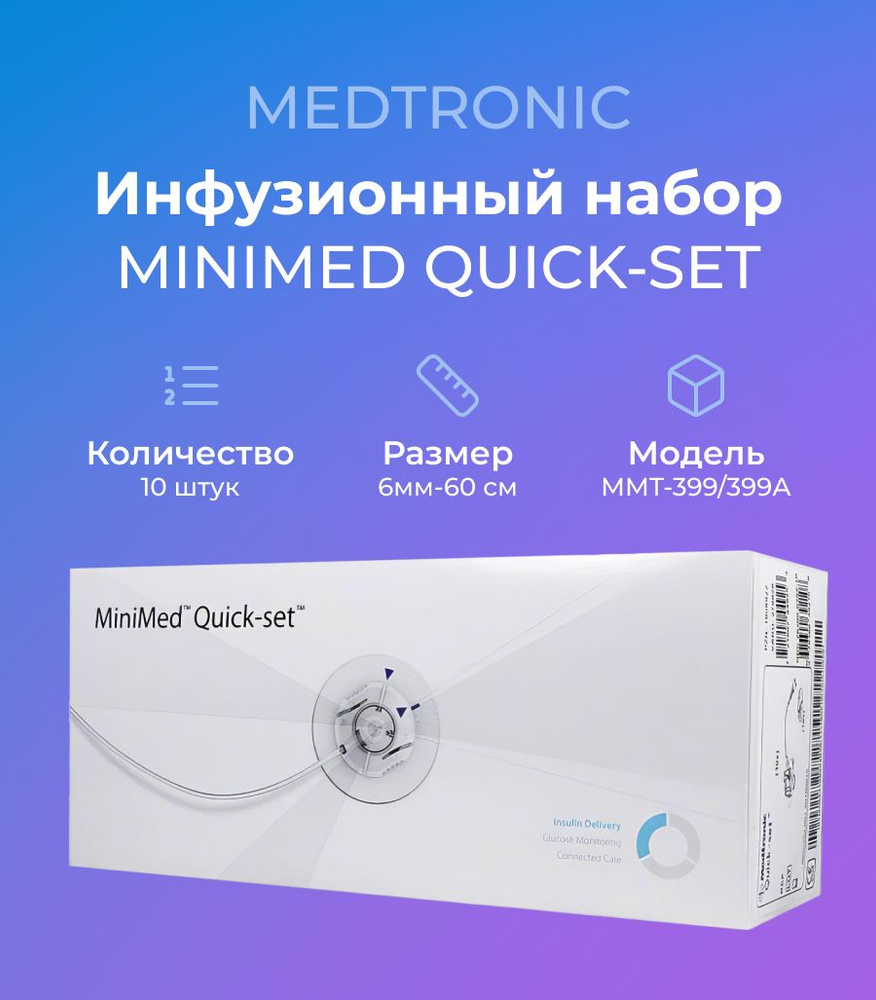 Инфузионная система MiniMed Medtronic Quick-set 6/60 ММТ-399A (Квик-сет ...