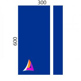 Пластик для лазерной гравировки SHENGWEI (Синий на белом) 300мм_600мм 1,3 мм  #1
