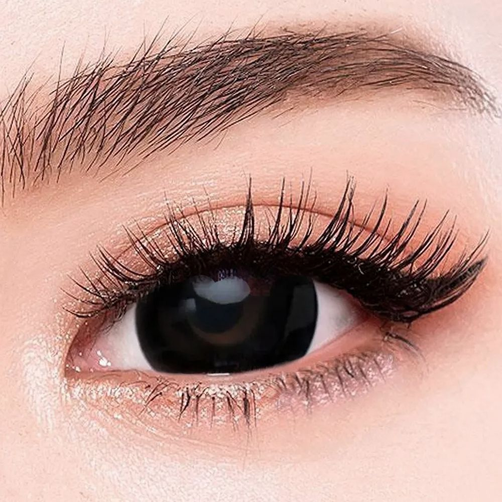 Цветные линзы мини-склеры Urban Layer "Black mini sclera" 17 мм без ...