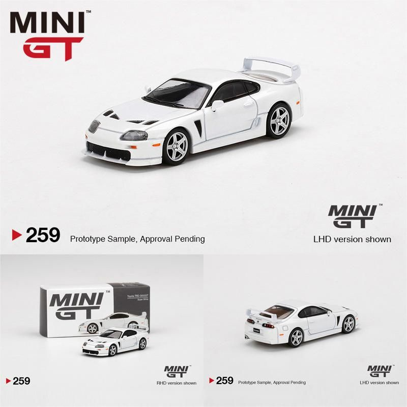 Машинка TSM MiniGt 259 Toyota TRD 3000GT Supra White 1/64 simulation ...