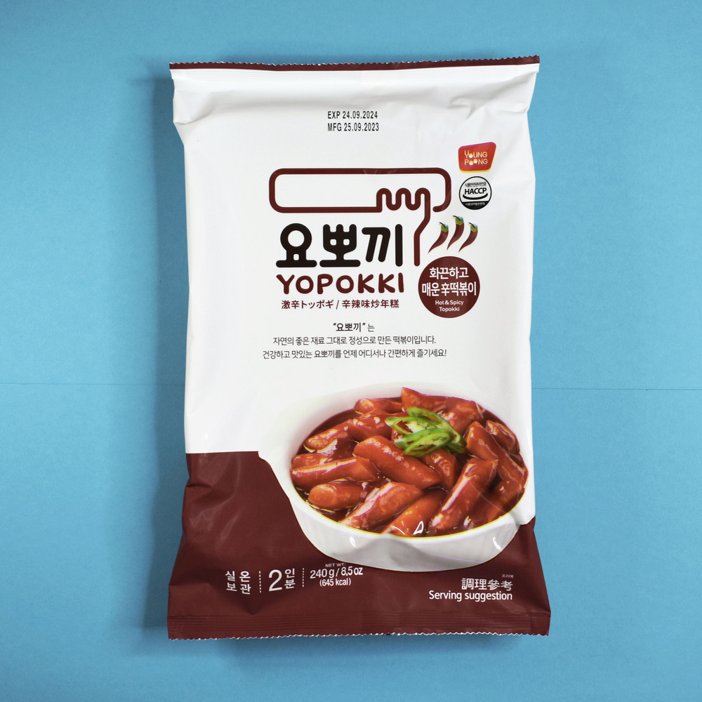 YOPOKKI TOPOKKI HOT&SPICY / Рисовые клецки (топокки) с остро-пряным ...