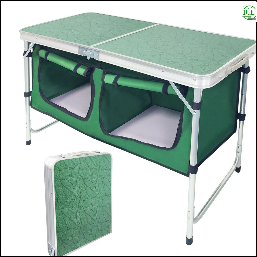 Кухня складная походная кемпинговая шкафчиками и сумкой. Стол ...