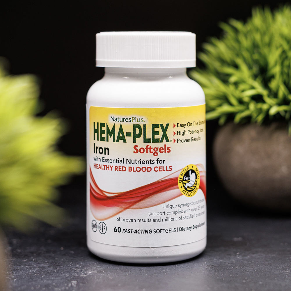 Хелатное железо Hema Plex 60 капсул быстрого действия - купить с ...