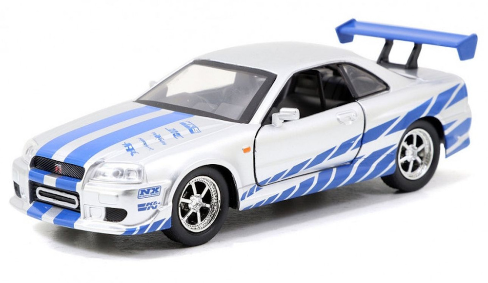 Машинка Jada Toys 2002 Ниссан Скайлайн ГТР Р34 132 2002 Nissan Skyline ...