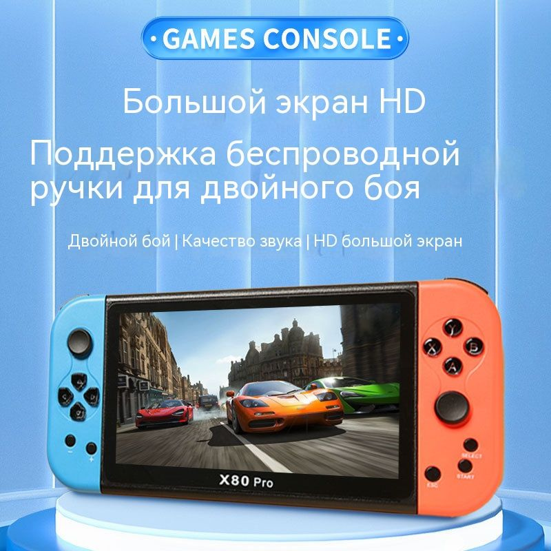 Портативная игровая приставка ретро консоль для телевизора, 10000 игр ...