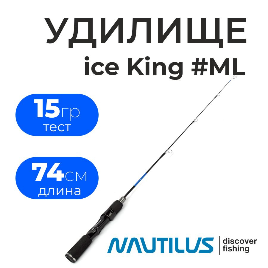 Зимняя удочка Nautilus Ice King Rods #ML(длина 74см., тест 15гр.) #1