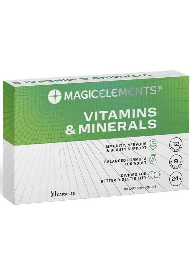 Magic Elements Витамины и минералы Vitamins & Minerals 60 капсул по ...