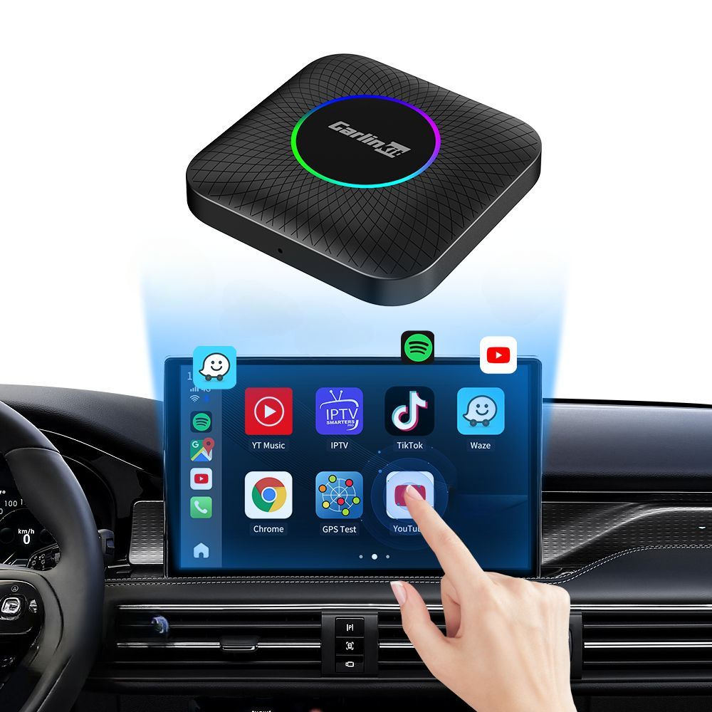 Carlinkit 8G+128GB Система Android 13 Carplay Auto Автомобильная  Стереосистема Беспроводная Android Box