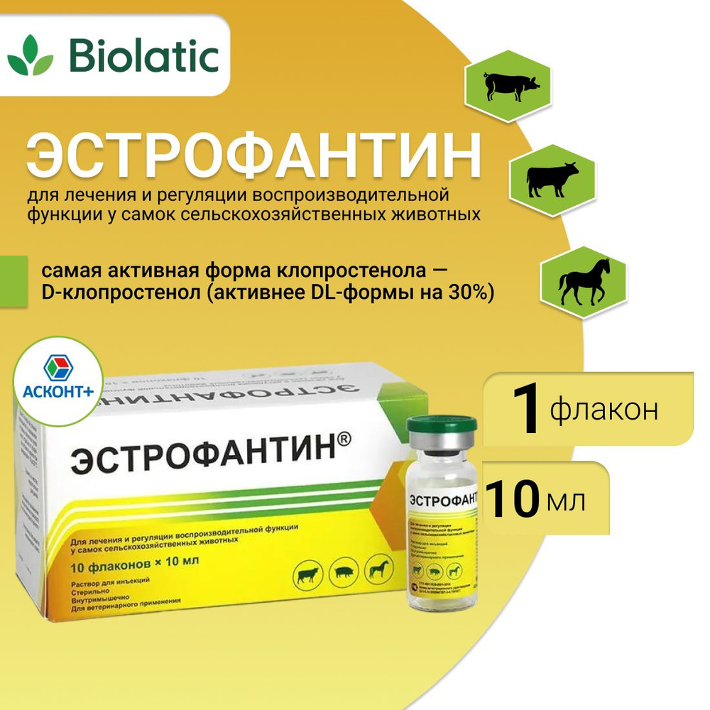 Эстрофантин, 10 мл (1 флакон) - купить с доставкой по выгодным ценам в  интернет-магазине OZON (636762449)