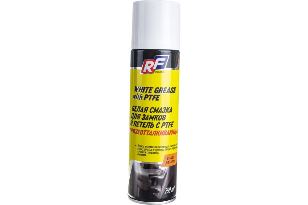 Грязеотталкивающая белая смазка для замков и петель RUSEFF 16482N с ...