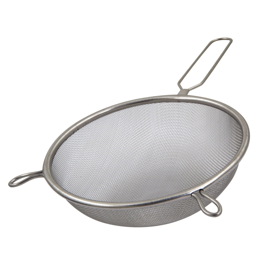 Дуршлаг металлический с ручкой диаметр 16 см - купить с доставкой по ...
