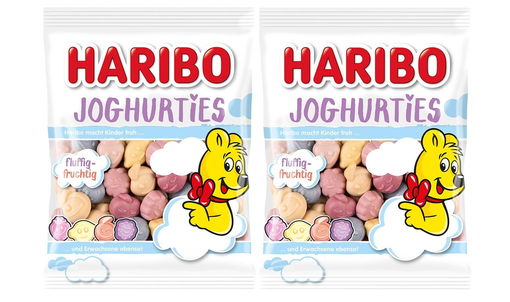 Мармелад жевательный Haribo Joghurties / Харибо Йогурт 2 шт по 160 гр. (Германия)  #1