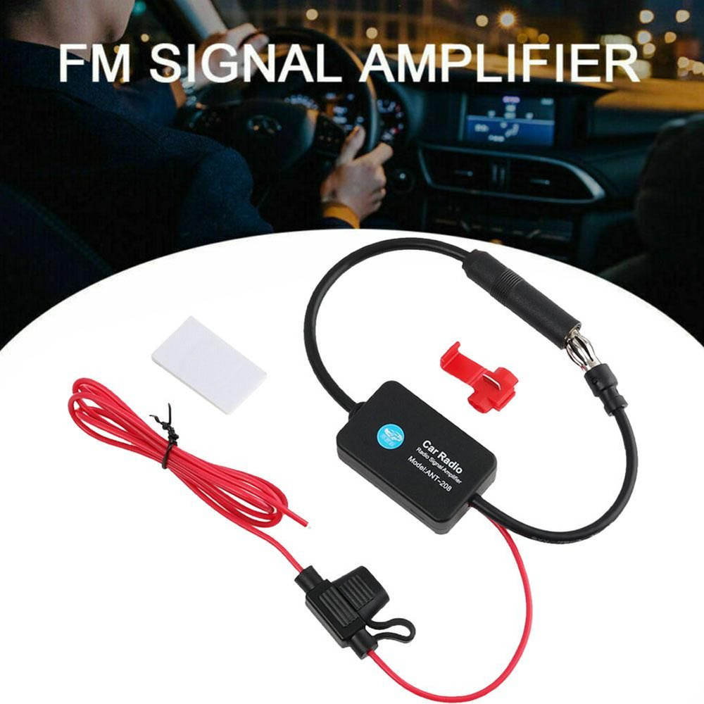 Усилитель сигнала автомобильной антенны FM-радио (12 В) - купить с ...