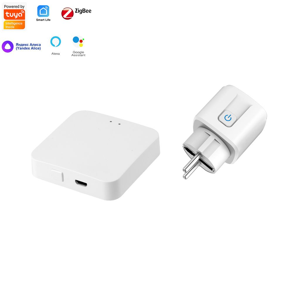 SIXWGH Zigbee Smart EU Plug для Tuya умный дом, автоматизация  синхронизации, монитор мощности, умная розетка, поддержка Google Home Alexa  - купить по низкой цене в интернет-магазине OZON (1380513288)