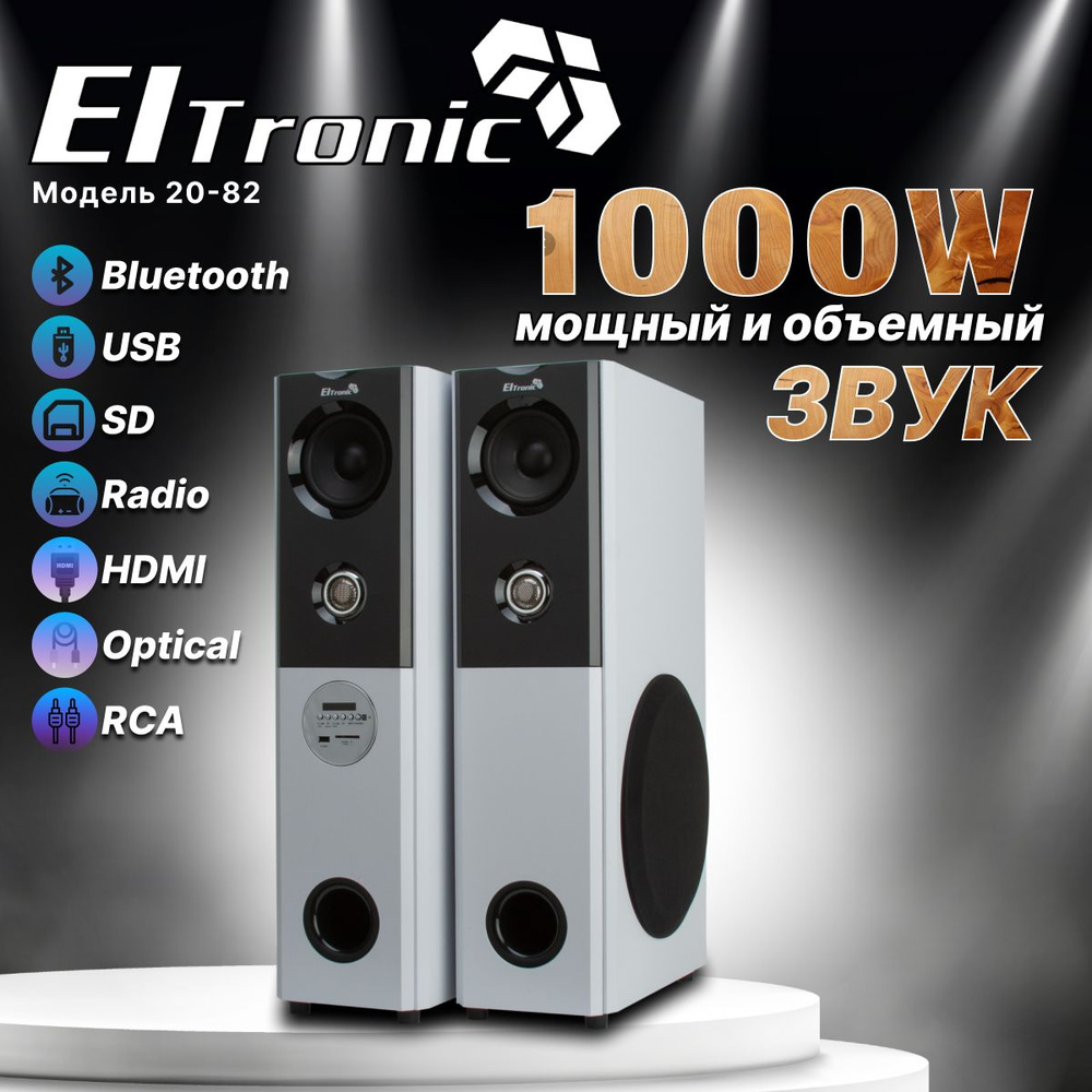 Акустическая система Eltronic 20-82 HOME SOUND, белый - купить по низким  ценам в интернет-магазине OZON (1456670292)