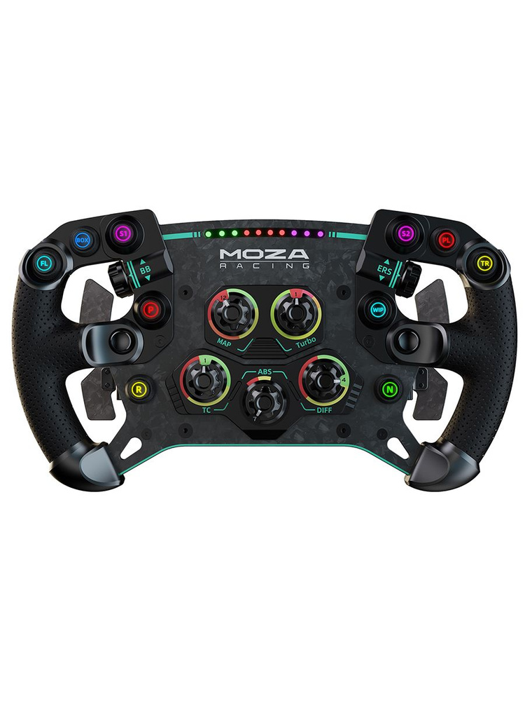 Съемное рулевое колесо MOZA GS V2P Steering Wheel (Leather) RS056 #1