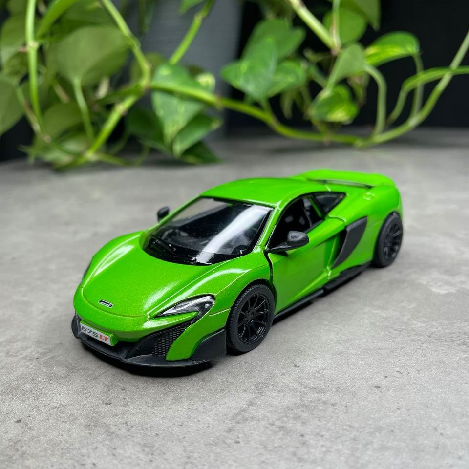 Машинка металлическая Макларен McLaren 675LT Kinsmart 1:36 5392DKT  инерционная, цвет Зеленый - купить с доставкой по выгодным ценам в  интернет-магазине OZON (561804636)