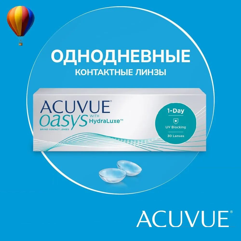 Контактные линзы ACUVUE OASYS 1-Day with HydraLuxe 30 линз / 8.5 / -0.75 #1