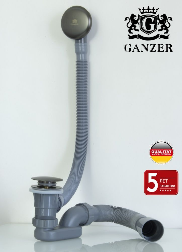 Пластиковая обвязка (автомат) для ванны (ГРАФИТ) GANZER #1