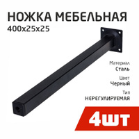 Ножка мебельная черная м6х17 pi05pne00m620