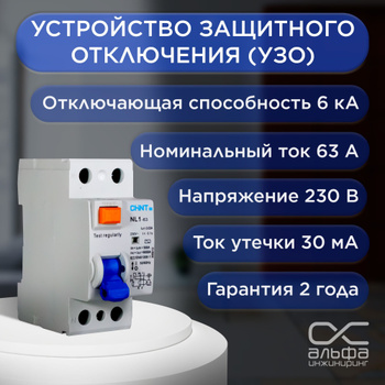 Автомат узо CHINT (Чинт) – купить устройство защитного отключения на OZON  по низкой цене