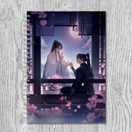 Скетчбук "Хаски и его учитель Белый Кот. Чу Ваньнин и Мо Жань" Эрха 2 ...