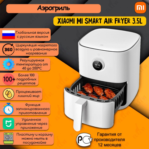 Аэрогриль xiaomi рецепты с фото