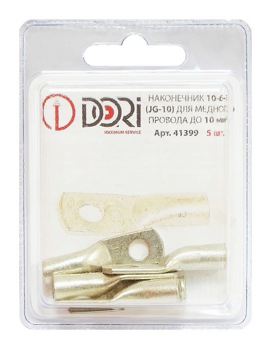 Кабельный наконечник DORI медный луженый JG-10 (10-6-5), (5шт) - купить ...