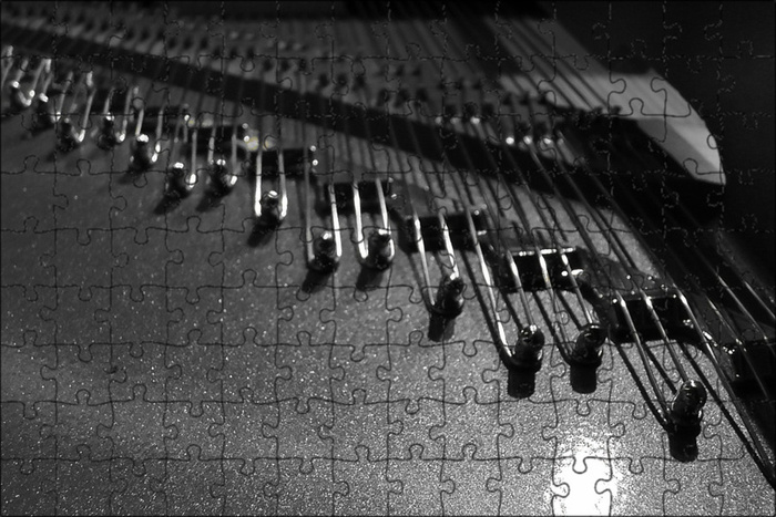 Магнитный пазл 27x18см."Фортепиано строк, струны, пианино" на ...