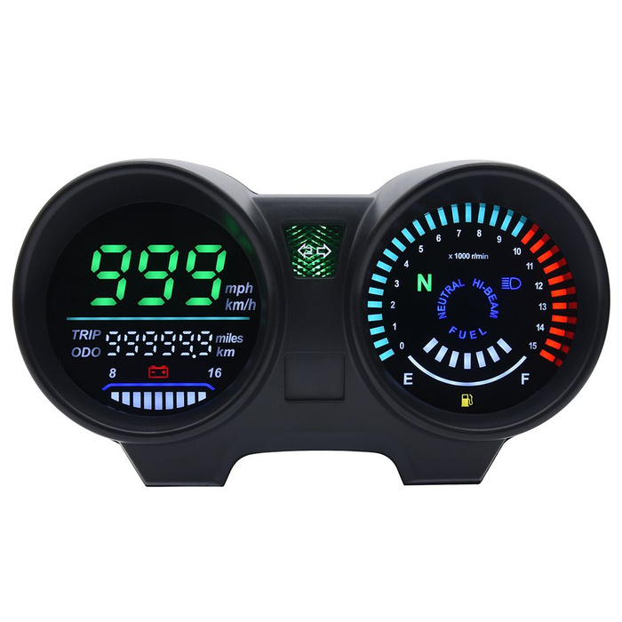 Цифровой спидометр, Тахометр приборной панели мотоцикла, датчик ...