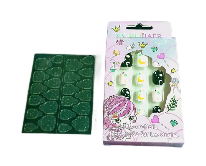 Накладные ногти детские, самоклеющиеся + стикеры - купить с доставкой ...