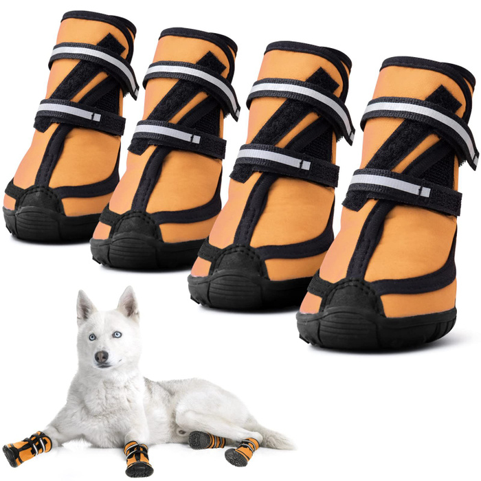 Ботинки для собак,средних и крупных пород "ботфорты",с резиновая ...