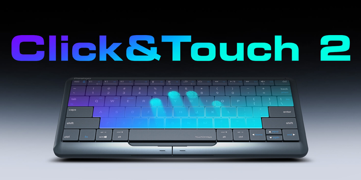 Беспроводная клавиатура / клавиатура с тачпадом Prestigio Click&Touch 2 ...