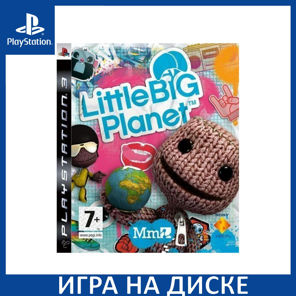 Диск с Игрой LittleBigPlanet (PS3). Новый лицензионный запечатанный диск.