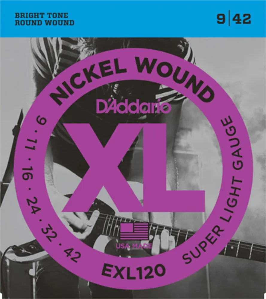 Струны для электрогитары D'Addario EXL120 9-42 Nickel wound, вариант